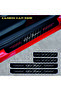 Accessory Auto Door Sill Sticker Carbon Compatible for Alfa Romeo 159 4 Pieces