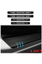 Accessory Auto Door Sill Sticker Carbon Compatible for Ssangyong Musso 4 Pieces