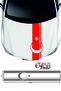 Sticker Front Hood Moon Star Strip Sticker - Auto Sticker 118x20cm Compatible