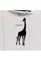 Giraffe Design Auto Sticker Black 15*8 Cm