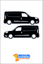 Fiat Doblo Small Sticker Car Sticker 20cm Black Compatible