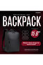 Black Laptop Bag & Backpack | Water-Resistant | USB Port | Padded Laptop Compartment - 8