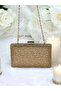 Rosegold Color Crystal Stone Evening Dress Bag Kına - 4