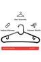 30 Pieces Plastic Slim Hangers, Clothes Hangers, Clothes Hangers, Black Hangers - 4