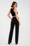 Women's Black Scuba Creepy High-Waist Palazzo Pants (Short-Term Introductory Price) - 4