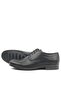 Black Matte Lace-Up Oxford Children's School Shoes - 6