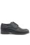 Black Matte Lace-Up Oxford Children's School Shoes - 3
