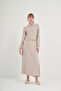 Women's Stone Detailed Skirt Suit Stone 31049 - 2