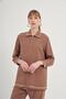 Women's Stone Detailed Tansel Suit Hazelnut 31046 - 3