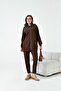 Women's Comfortable Fit Stone Set Brown 30938 - 4