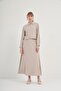Women's Stone Detailed Skirt Suit Stone 31049 - 5