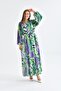 Women's Chiffon Printed Dress Benetton 30499 - 5