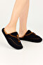 Women's Winter Stitched Buttoned Comfortable Non-Slip Furry House Slippers with Towel Inside (Narrow Fit)