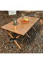 AUTO FAMILY Folding Aluminum Camping Table Brown (150 CM) – Aluminum Roll-Up Table - 3
