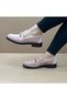 Pink Suede Stylish Stone Detailed Women's Office School Daily Use Quality Moccasin Loafer Shoes - 2