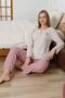 Embroidered Cotton Heart Detail Pajama Set - 5