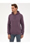 Purple 2 Thread Regular Fit K Hooded Basic Sweatshirt 50314055-Vr038 - 3