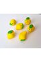6-Piece Mini Miniature Lemon Fruit Silicone Mold K-1395, Stone Powder Gypsum Soap Candle Mold - 3