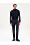 Navy Blue Slim Fit Canvas Trousers 50317275-Vr033 - 3