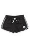 Machi Women's Black Sports Shorts with White Stripes on the Sides - Lace-Up Mini Running Fitness Volleyball Shorts - 3