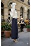 Dark Blue Pocketed (Button Detail 93-94cm) Pencil Skirt (Short-Term Launch Price) - 2