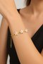 316 L Gold-Colored Star Detailed Flat Model Women's Steel Bracelet – Elegant Looking Design - 4