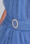 Tailed Tulle Style Indigo Children's Evening Dress Garsonboy Aby231 - 6