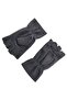 Unisex Smoked Ankle Elastic Winter Fingerless Cut-Out Half Finger Thermal Fleece Gloves - 2