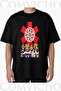 Unisex Red Hot V1 Design Printed Oversize T-Shirt
