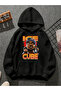سويت شيرت أسود بقلنسوة مطبوعة من ice cube v4