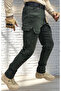 232 Khaki Men's Cargo Pants Gabardine Stretch Fabric Fabric