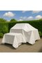 White 230Gr Waterproof Encapsulated Balcony, Canopy, Curtain, Sun Protection Woven Tarpaulin with Uv Additive - 5