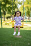 Girl's Shorts Suit Starry Salmon, Green, Lilac - 6
