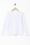 Girls' Crew Neck Plain Long Sleeve T-Shirt - 4