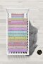 Colorful Striped Patterned Baby Crib Duvet Cover Set with Sheet Tlabn-292 - 3