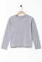 Girls' Crew Neck Plain Long Sleeve T-Shirt - 4