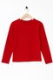 Girls' Crew Neck Plain Long Sleeve T-Shirt - 6