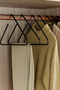 Metal Triangle Clothes Hanger Set of 6 – Black Color, Wardrobe Interior Clothes Rack - 4