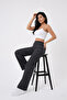 Women's Matte Leather Leggings with Fleece Inside, Winter High Waist, Spanish Style, Stretchy Fabric - 7