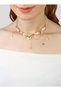 Heart Detailed Broken Stone Chocker Necklace - 2