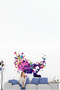 Abstract Woman and Butterflies Living Room and Sitting Room Wall Sticker Set