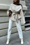 Tie-Detail Relaxed Fit Cashmere Cardigan/Jacket