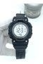 Digital Wristwatch Black Silver Detailed 8111-2 Series + Waterproof Luminous Stopwatch Alarm - 3