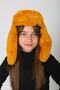 Safran Plush Fur Girl's Beret Hat with Earflaps and Snap Fasteners - 3