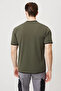 Men's Khaki O Neck Tshirt 92 Cotton Cod Shirt Breathable Relaxed Fit - 4