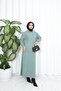 بدلة تنورة مطوي مع سترة
