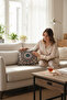 Jacquard Tapestry Panel Woven Green Mandala Decorative Throw Pillow / Pillowcase - 2