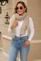 Shoulder Wrap Poncho Flowy Detail Comfortable Fit Cashmere Cardigan/Jacket - 3