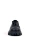 Black Wrinkled Patent Leather Genuine Leather Laced Oxford Casual Shoes - 4