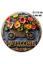 Welcome Mdf Door Ornament |   Hanging, Erasable, Uv Printed Decorative 3 - 2